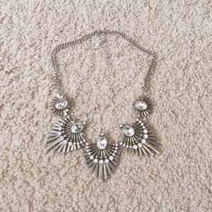 Silver statement necklace